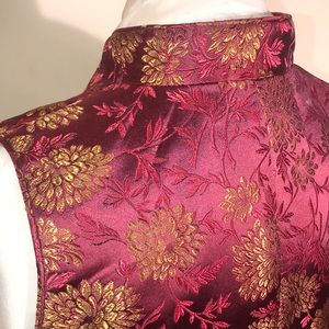 Vintage Georgiou Studio Embroidered Brocade Vest